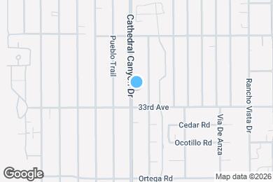 Map image of the property - 32900 Cathedral Canyon Dr