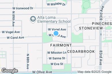 Map image of the property - 8559 W Carol Ave