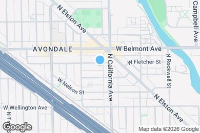 Map image of the property - 2821 W Fletcher St