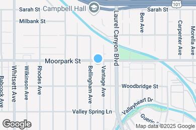 Map image of the property - 12140 Moorpark St