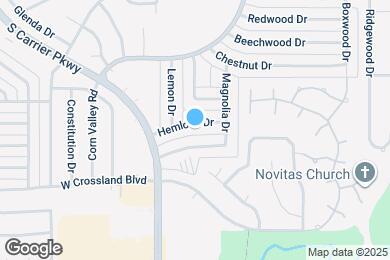 Map image of the property - 325 Hemlock Dr