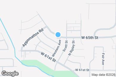 Map image of the property - 6420 Western Ave