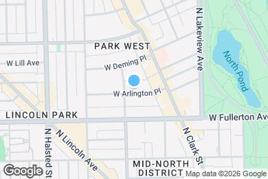Map image of the property - 554 W Arlington Pl