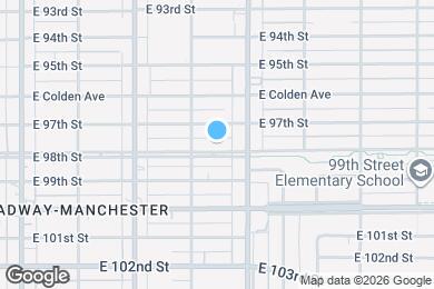 Map image of the property - 427 E 98th St