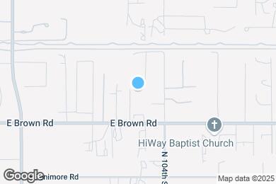 Map image of the property - 10314 E Brown Rd