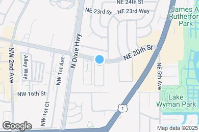 Map image of the property - 250 NE 20th St