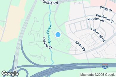 Map image of the property - The Oaks at Brier Creek