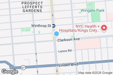 Map image of the property - 1283 Nostrand Ave