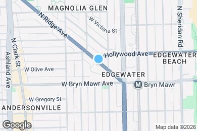 Map image of the property - 5660 N Ridge Ave