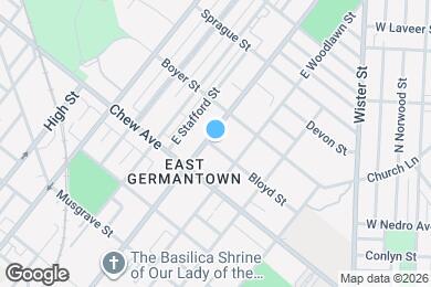 Map image of the property - 834 E Chelten Ave