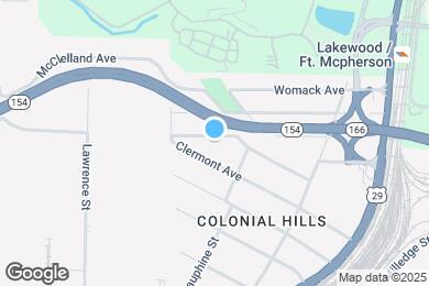 Map image of the property - 1450 Hawthorne Way