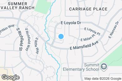 Map image of the property - 17642 E Loyola Dr