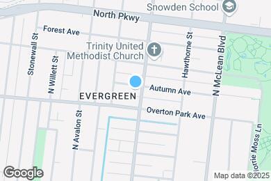 Map image of the property - 1701 Autumn Ave