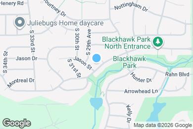 Map image of the property - 2928 Blackhawk Dr