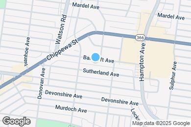 Map image of the property - 6340 Bancroft Ave