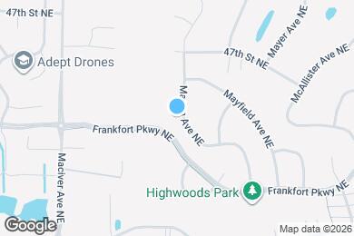 Map image of the property - 4527 Mason Ave NE