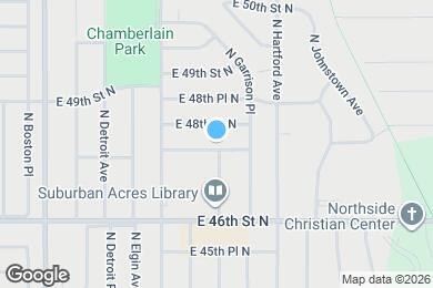 Map image of the property - 549 E 47th Pl N
