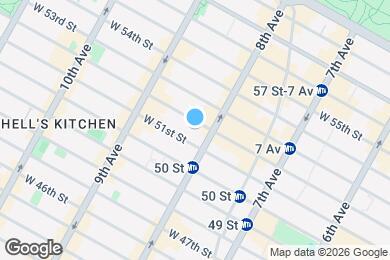 Map image of the property - 310 W 52nd St