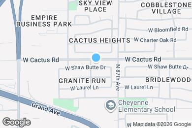 Map image of the property - 8782 W Shaw Butte Dr
