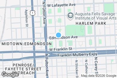 Map image of the property - 1625 Edmondson Ave