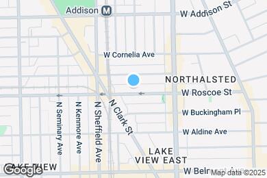 Map image of the property - 900 W Roscoe St