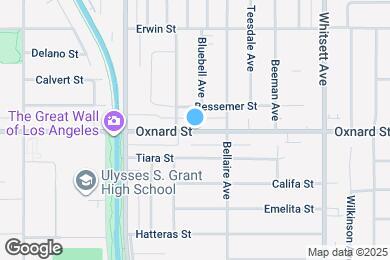 Map image of the property - 12747 Oxnard St