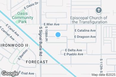 Map image of the property - 10911 E Dragoon Ave