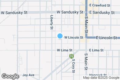 Map image of the property - 301 W Lincoln St