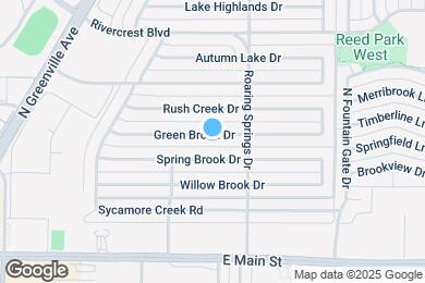 Map image of the property - 812 Green Brook Dr