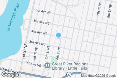Map image of the property - 413 4th St NE