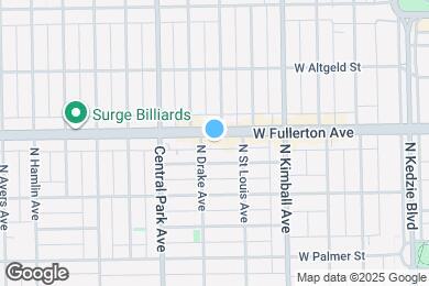 Map image of the property - 3525 W Fullerton Ave
