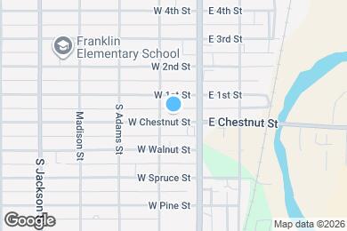 Map image of the property - 128 W Chestnut St