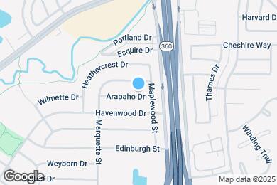 Map image of the property - 2507 Arapaho Dr