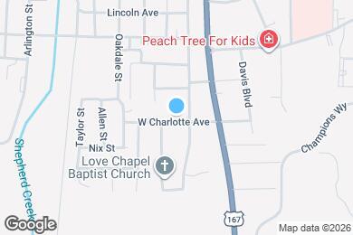 Map image of the property - 206 W Charlotte Ave