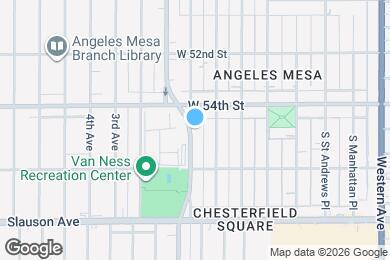 Map image of the property - 5426 S Van Ness Ave