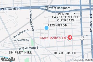 Map image of the property - 2311 W Lexington St