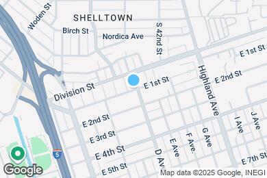 Map image of the property - 335 E 1st St