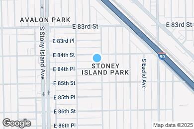 Map image of the property - 1744 E 84th Pl