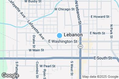 Map image of the property - 418 W Washington St