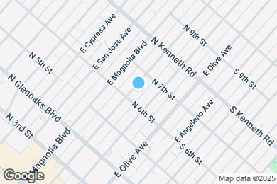 Map image of the property - 620 E Palm Ave