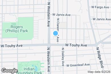 Map image of the property - 7230 N Claremont Ave