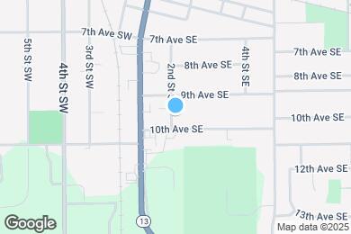 Map image of the property - 913 2nd St SE