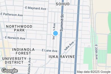 Map image of the property - 2158 Indiana Ave