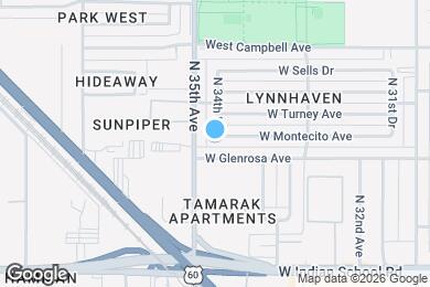 Map image of the property - 3427 W Montecito Ave