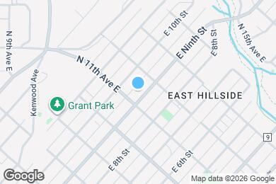 Map image of the property - 1111 East 9th Street