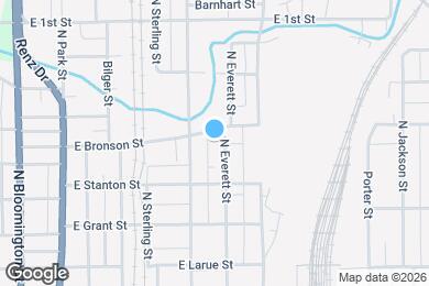 Map image of the property - 1016 N Everett St