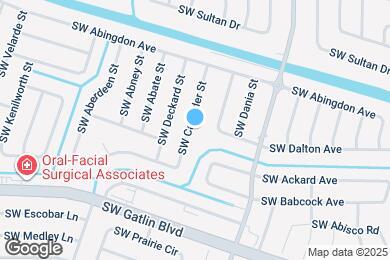 Map image of the property - 2561 SW Calender St