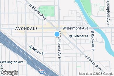 Map image of the property - 3124 N California Ave
