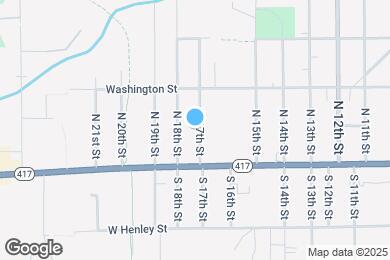 Map image of the property - 115 N 17th St