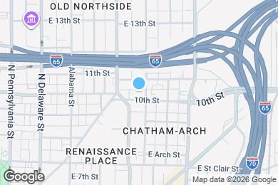 Map image of the property - 504 E 10th St